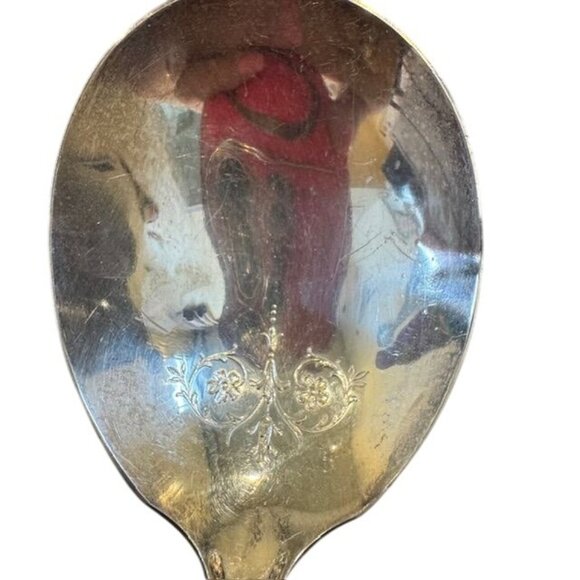 Vintage Wm. Rogers & Son AA Pat. Apr. 14-25 Silver-Plated Ornate Serving Spoon - Picture 2 of 9